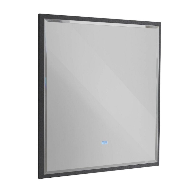 Зеркало интерьерное Cezares Interni CZR-SPC-INT-1000-900-LED-TCH-WARM-TIT, 100 см, с LED подсветкой и сенсорным выключателем, рама титан