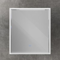 Зеркало интерьерное Cezares Interni CZR-SPC-INT-800-900-LED-TCH-WARM-BL, 80 см, с LED подсветкой и сенсорным выключателем, Bianco Lucido
