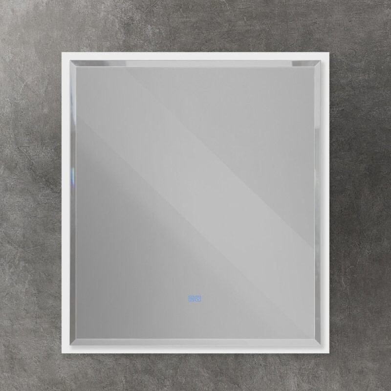 Зеркало интерьерное Cezares Interni CZR-SPC-INT-800-900-LED-TCH-WARM-BL, 80 см, с LED подсветкой и сенсорным выключателем, Bianco Lucido