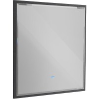 Зеркало интерьерное Cezares Interni CZR-SPC-INT-800-900-LED-TCH-WARM-TIT, 80 см, с LED подсветкой и сенсорным выключателем, титан