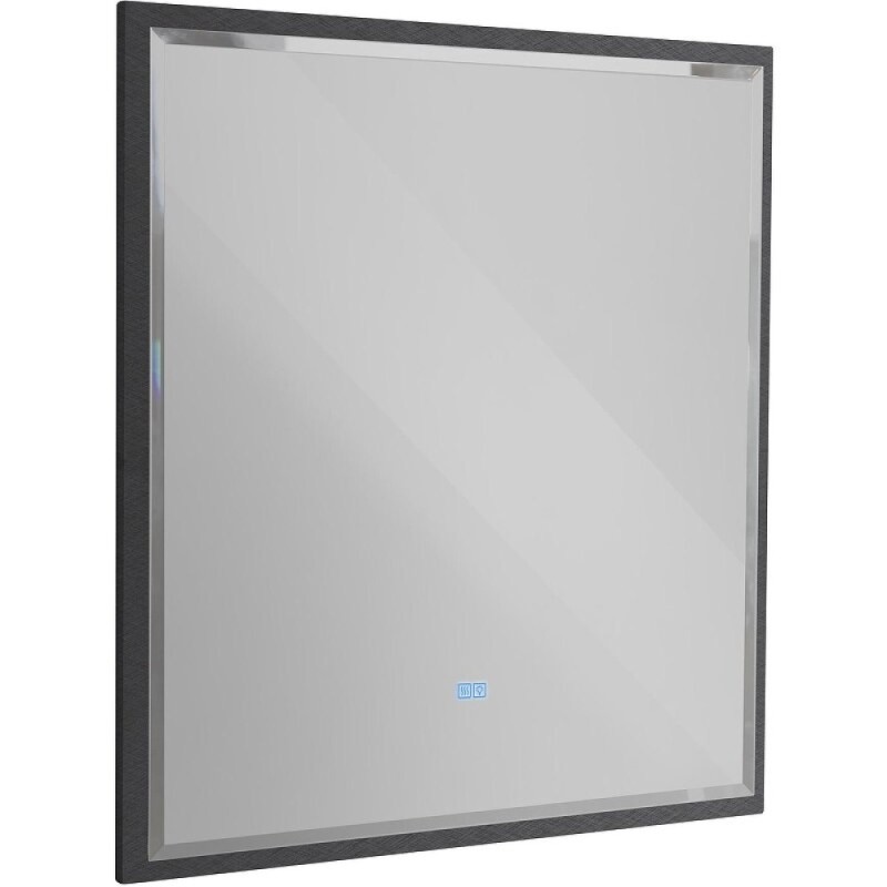 Зеркало интерьерное Cezares Interni CZR-SPC-INT-800-900-LED-TCH-WARM-TIT, 80 см, с LED подсветкой и сенсорным выключателем, титан