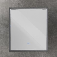 Зеркало интерьерное Cezares Interni CZR-SPC-INT-800-900-LED-TCH-WARM-TIT, 80 см, с LED подсветкой и сенсорным выключателем, титан