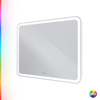 Зеркало Cezares Multicolore CZR-SPC-MC-1000-800-RGB-TCH, 100 см, с разноцветной подсветкой и сенсорным выключателем, с памятью