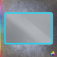 Зеркало Cezares Multicolore CZR-SPC-MC-1200-800-RGB-TCH, 120 см, с разноцветной подсветкой и сенсорным выключателем, с памятью