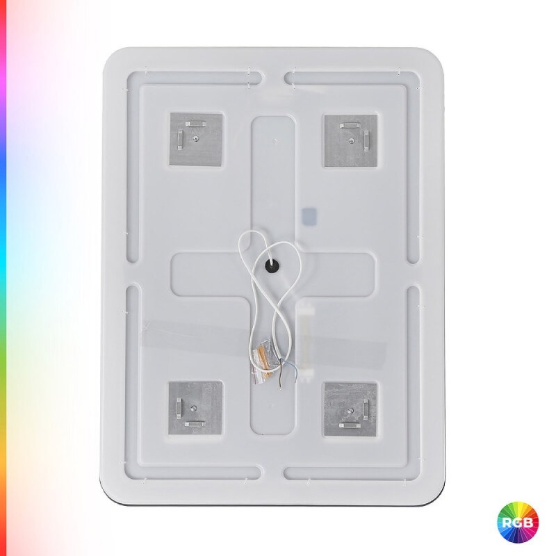 Зеркало Cezares Multicolore CZR-SPC-MC-600-800-RGB-TCH, 60 см, с разноцветной подсветкой и сенсорным выключателем, с памятью