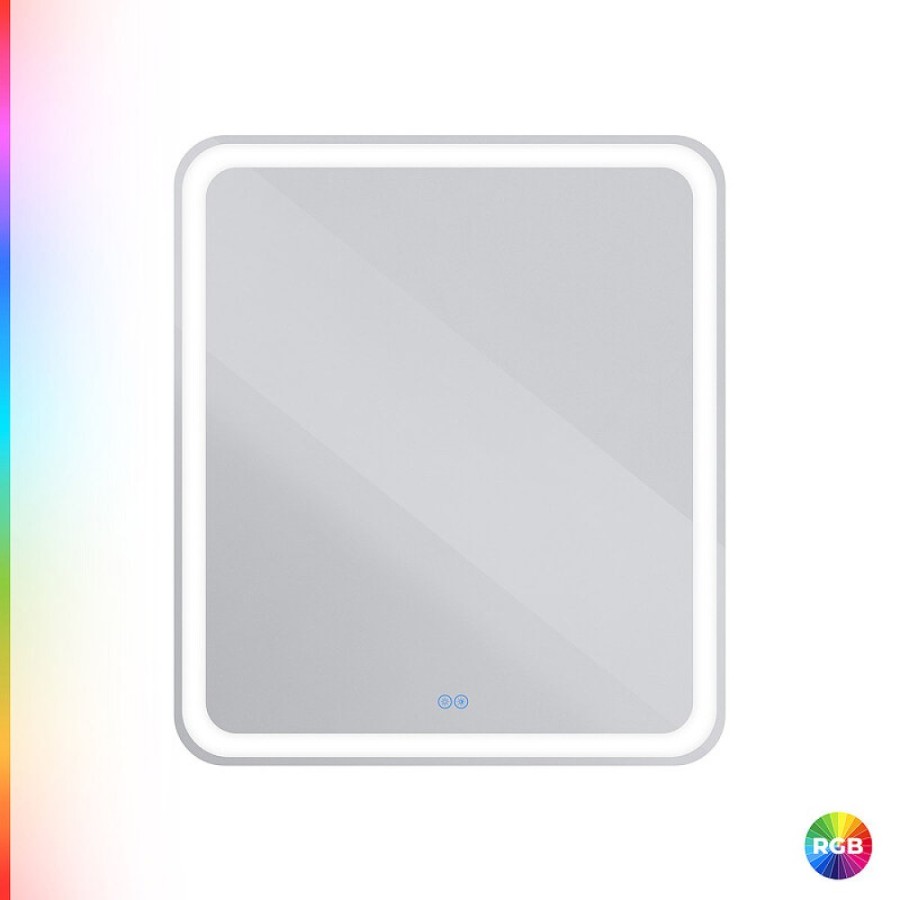 Зеркало Cezares Multicolore CZR-SPC-MC-700-800-RGB-TCH, 70 см, с разноцветной подсветкой и сенсорным выключателем, с памятью