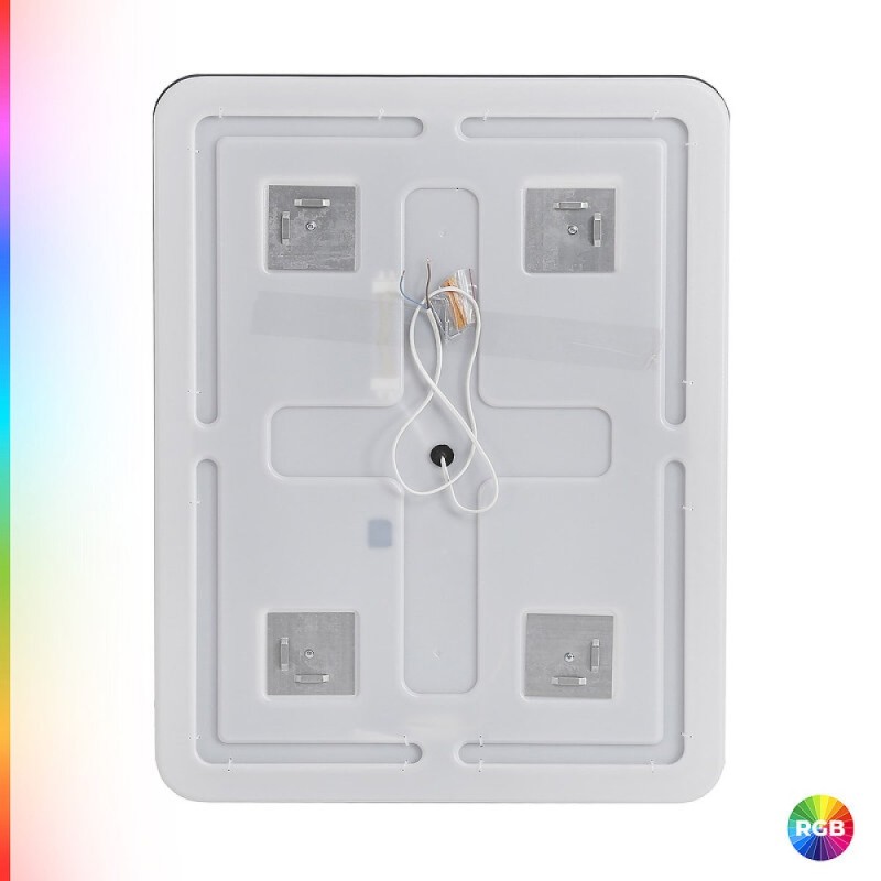 Зеркало Cezares Multicolore CZR-SPC-MC-700-800-RGB-TCH, 70 см, с разноцветной подсветкой и сенсорным выключателем, с памятью