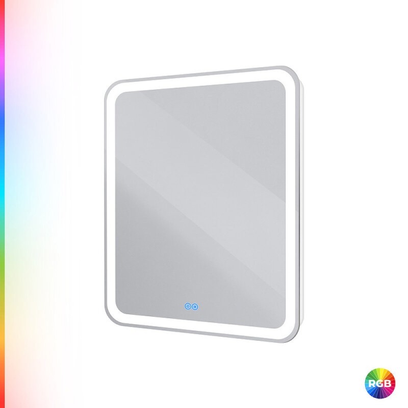 Зеркало Cezares Multicolore CZR-SPC-MC-800-800-RGB-TCH, 80 см, с разноцветной подсветкой и сенсорным выключателем, с памятью