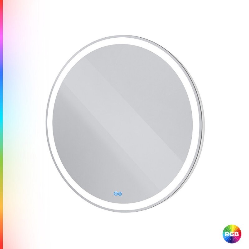 Зеркало Cezares Multicolore CZR-SPC-MC-800-RGB-TCH, 80 см, с разноцветной подсветкой и сенсорным выключателем, с памятью