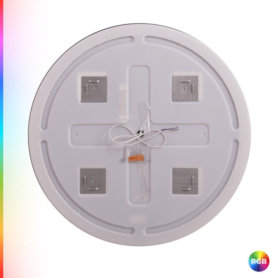 Зеркало Cezares Multicolore CZR-SPC-MC-800-RGB-TCH, 80 см, с разноцветной подсветкой и сенсорным выключателем, с памятью