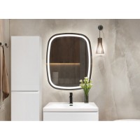 Зеркало Cezares Molveno 100 x 90 см, со встроенной подсветкой и датчиком движения, белое, CZR-SPC-MOLVENO-1000-800-MOV