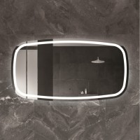 Зеркало Cezares Molveno 140 x 80 см, со встроенной подсветкой и датчиком движения, белое, CZR-SPC-MOLVENO-1400-800-MOV