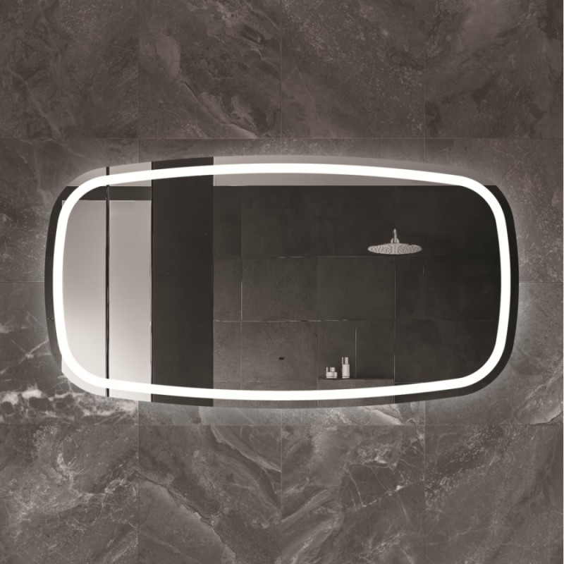 Зеркало Cezares Molveno 150 x 80 см, со встроенной подсветкой и датчиком движения, белое, CZR-SPC-MOLVENO-1500-800-MOV