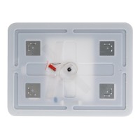 Зеркало Cezares Stylus 110 x 70 см, со встроенной подсветкой, сенсорным выключателем и подогревом, белое, CZR-SPC-STYLUS-1100-700-TCH-WARM