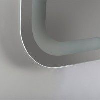Зеркало Cezares Stylus 110 x 70 см, со встроенной подсветкой, сенсорным выключателем и подогревом, белое, CZR-SPC-STYLUS-1100-700-TCH-WARM