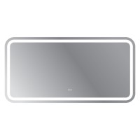 Зеркало Cezares Stylus 140 x 70, со встроенной подсветкой, сенсорным выключателем и подогревом, белое, CZR-SPC-STYLUS-1400-700-TCH-WARM