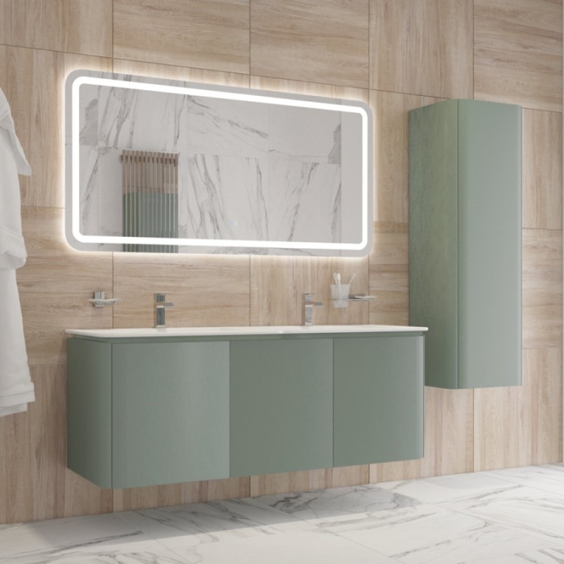 Зеркало Cezares Stylus 150 x 70 см, со встроенной подсветкой, сенсорным выключателем и подогревом, белое, CZR-SPC-STYLUS-1500-700-TCH-WARM