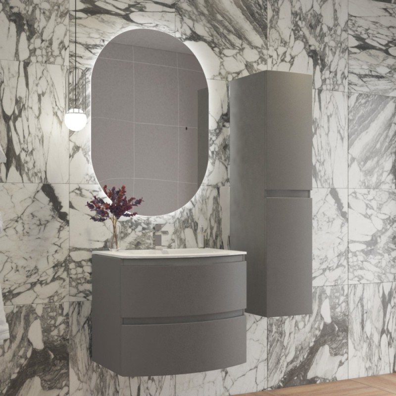 Зеркало Cezares Vague с контурной подсветкой и датчиком движения, 100 х 70, белое, CZR-SPC-VAGUE-1000-700-MOV