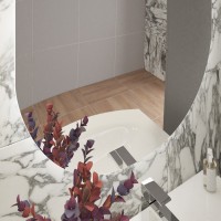 Зеркало Cezares Vague с контурной подсветкой и датчиком движения, 110 x 70 см, белое, CZR-SPC-VAGUE-1100-700-MOV