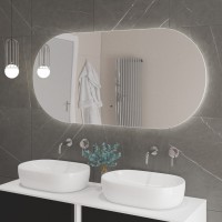 Зеркало Cezares Vague с контурной подсветкой и датчиком движения, 150 x 70 см, белое, CZR-SPC-VAGUE-1500-700-MOV