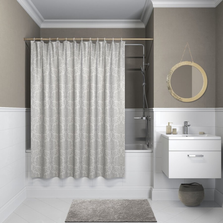 Штора для ванной комнаты Iddis Decor 180 x 180 см, D01P118i11, полиэстер, серый