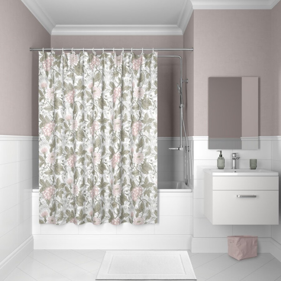Штора для ванной комнаты Iddis Decor 200 x 180 см, D05P218i11, полиэстер, бежевый