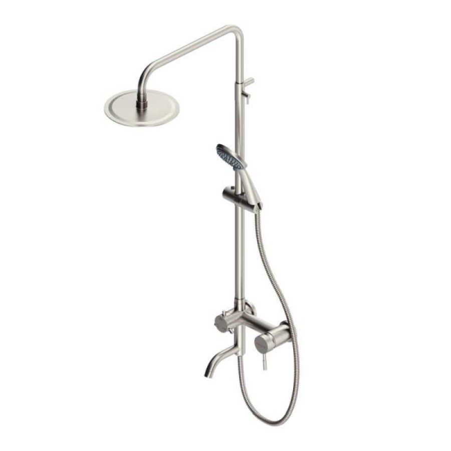 Душевая система Dorff Logic New D0703000SS, цвет нержавеющая сталь