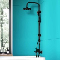 Душевой гарнитур Dorff Comfort, 1 режим струи, черный, D0708000BL