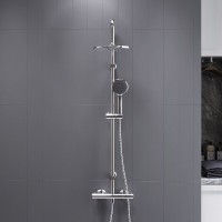 Душевая система Dorff Futura D0710400 термостатическая, хром