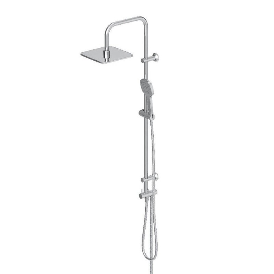 Душевой гарнитур Dorff Norma D0712000 с верхним душем, хром, 1 режим струи