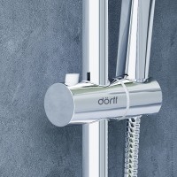 Душевой гарнитур Dorff Norma D0712000 с верхним душем, хром, 1 режим струи