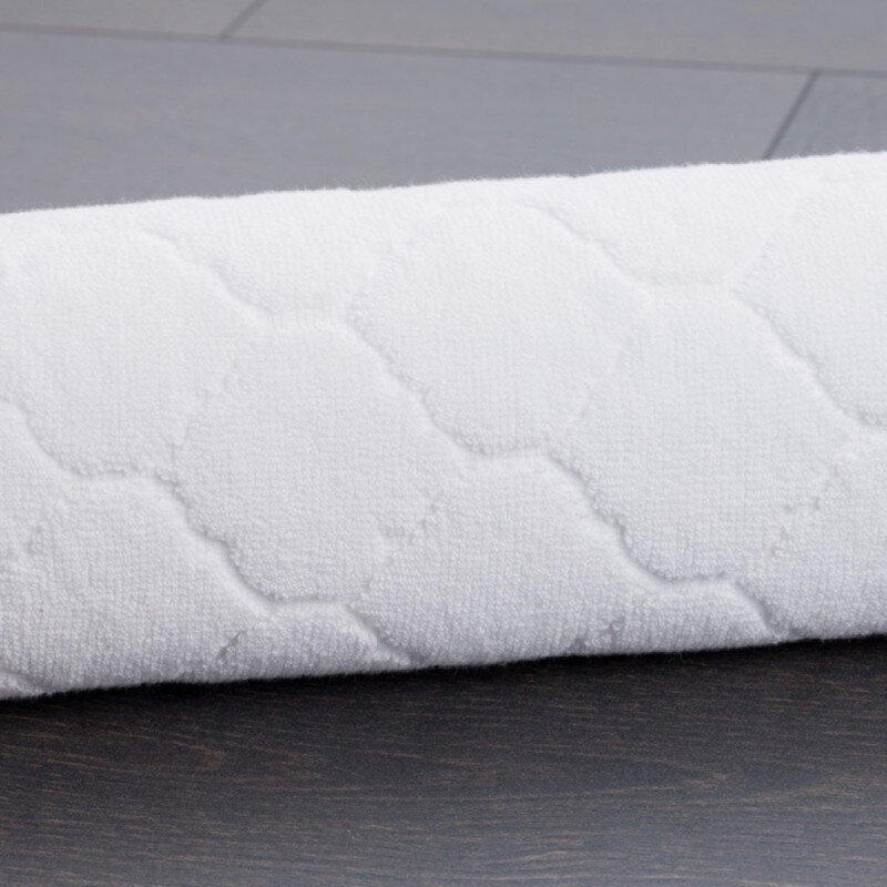 Коврик для ванной комнаты Iddis Decor D10C580i12, 50 x 80 см, хлопок, белый