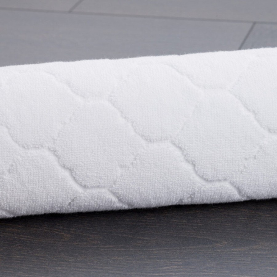 Коврик для ванной комнаты Iddis Decor D10C580i12, 50 x 80 см, хлопок, белый