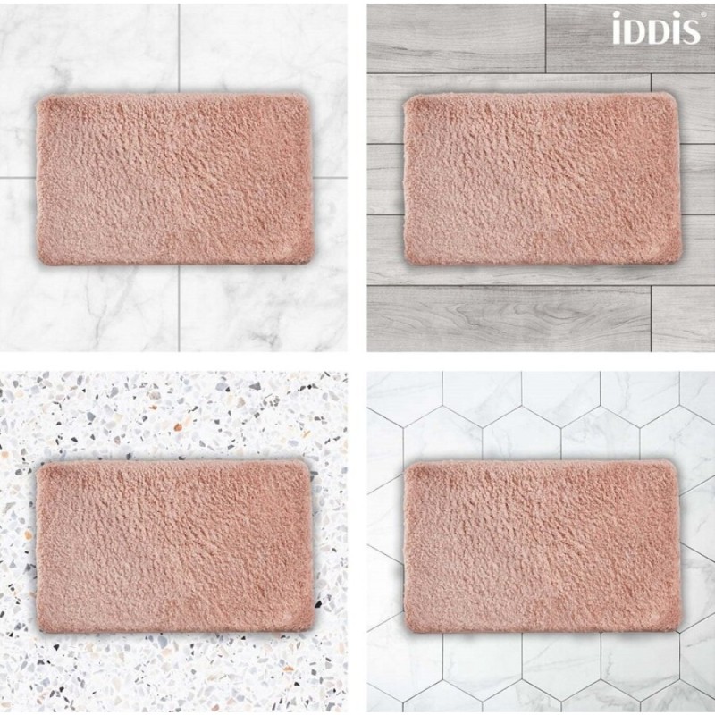 Коврик для ванной комнаты Iddis Decor 50 x 80 см, микрофибра, розовый, D16M580i12