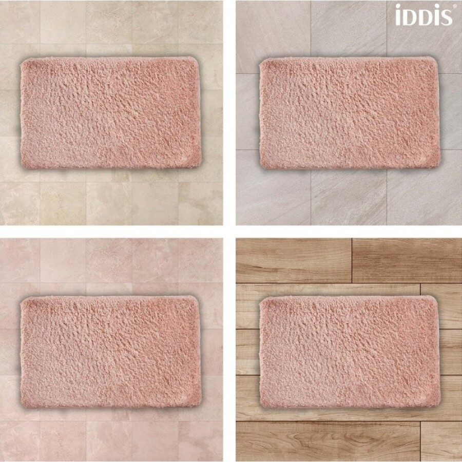 Коврик для ванной комнаты Iddis Decor 50 x 80 см, микрофибра, розовый, D16M580i12