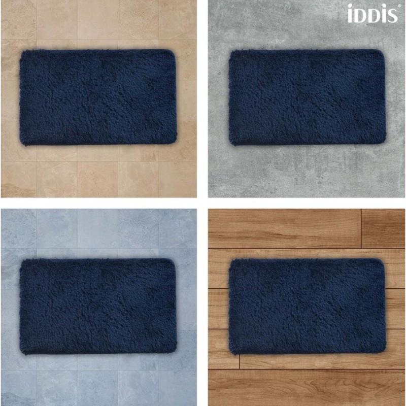 Коврик для ванной комнаты Iddis Decor 50 x 80 см, микрофибра, синий, D17M580i12