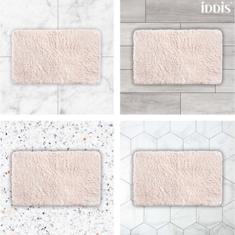 Коврик для ванной комнаты Iddis Decor 50 x 80 см, микрофибра, бледно-розовый, D18M580i12