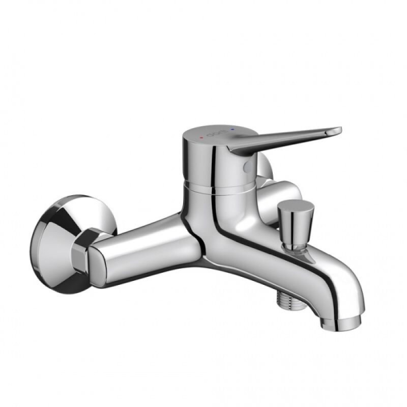 Смеситель Dorff Optima D2010008 для ванны и душа, с гарнитуром, хром