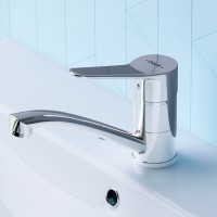 Смеситель Dorff Optima, для раковины, с поворотным изливом, хром, D2021001