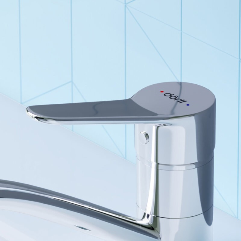 Смеситель Dorff Optima, для раковины, с поворотным изливом, хром, D2021001