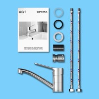 Смеситель Dorff Optima, для раковины, с поворотным изливом, хром, D2021001