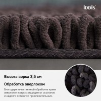 Коврик для ванной комнаты Iddis Decor 50 x 80 см, микрофибра, коричневый, D21M580i12