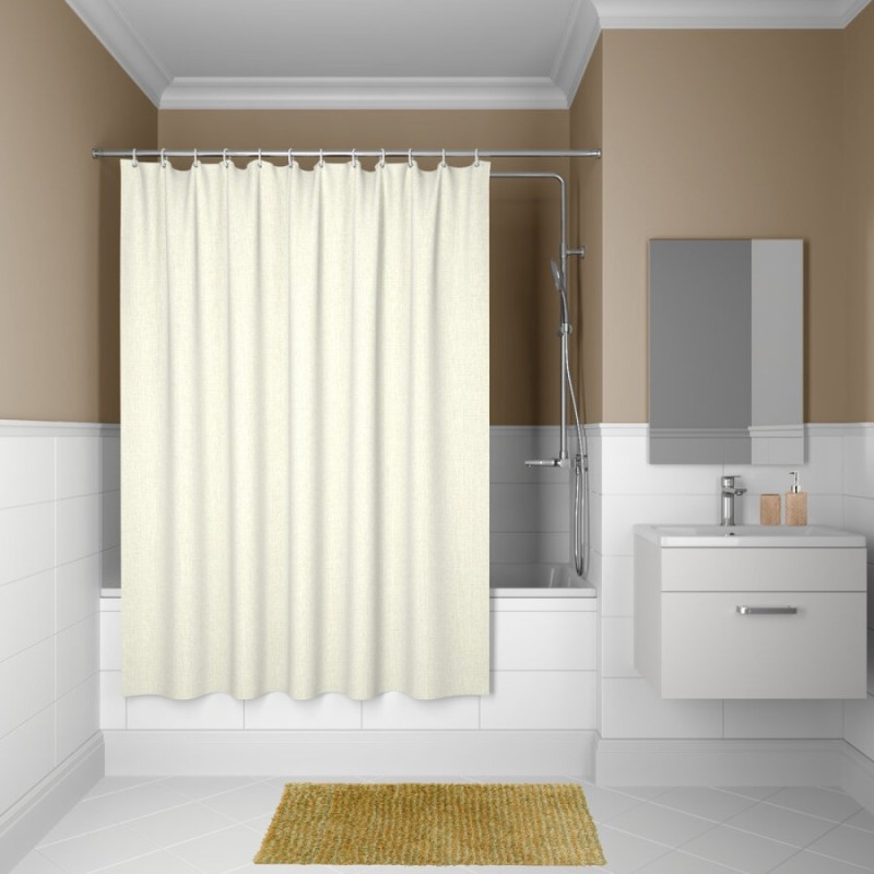 Штора для ванной комнаты Iddis Decor D23P218i11 180 x 200 см, полиэстер, бежевый