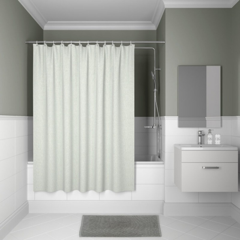 Штора для ванной комнаты Iddis Decor D24P218i11 180 x 200 см, полиэстер, зеленый