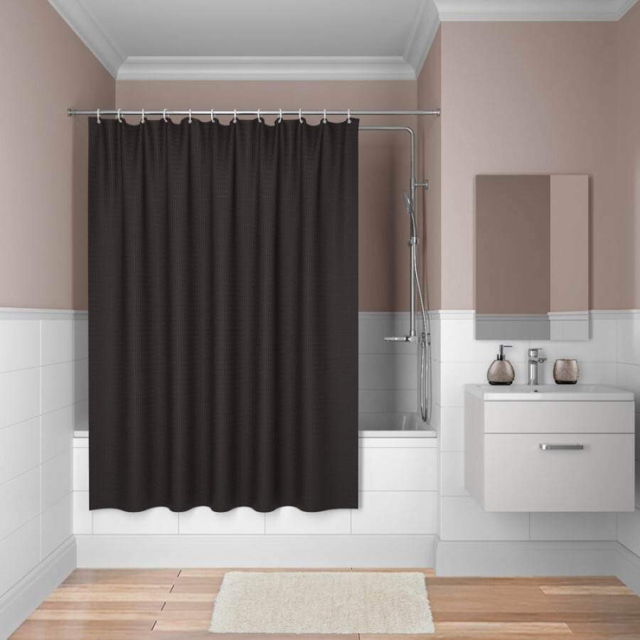 Штора для ванной комнаты Iddis Decor D25P218i11 180 x 200 см, полиэстер, темно-коричневый