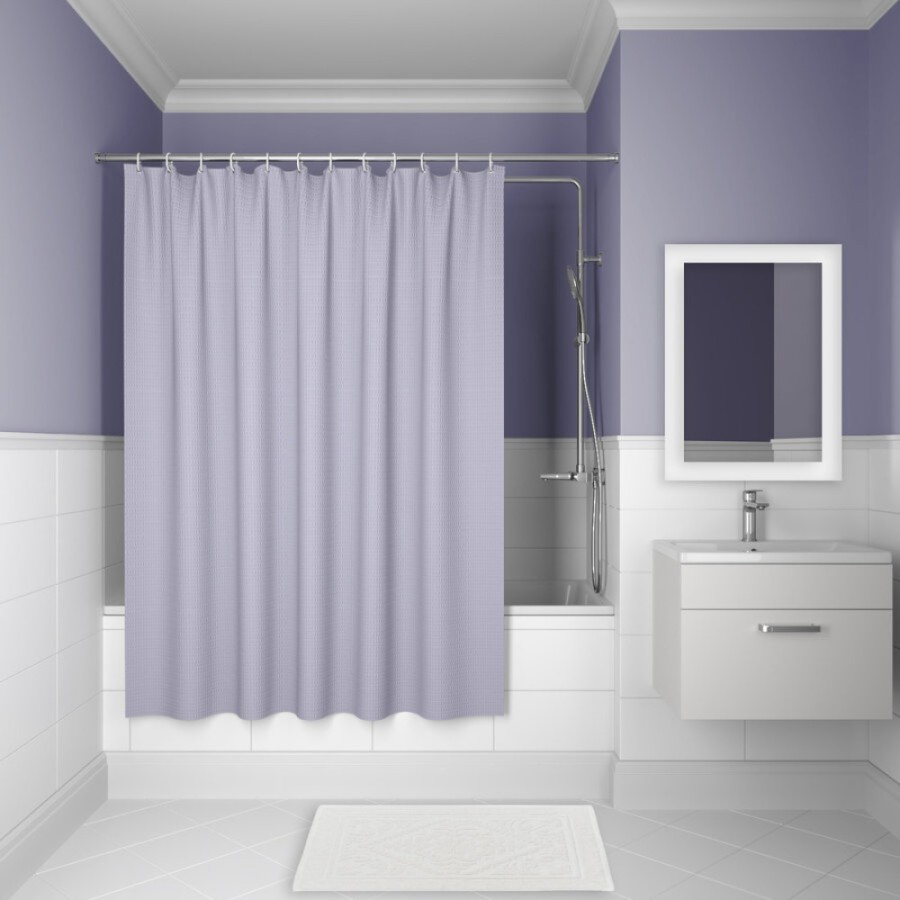 Штора для ванной комнаты Iddis Decor D26P218i11 180 x 200 см, полиэстер, фиолетовый