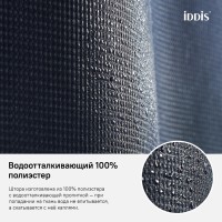 Штора для ванной комнаты Iddis Decor D28P218i11 180 x 200 см, полиэстер, синий