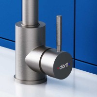 Смеситель Dorff Logic D3000000 для кухни из нержавеющей стали