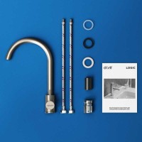 Смеситель Dorff Logic D3000000 для кухни из нержавеющей стали