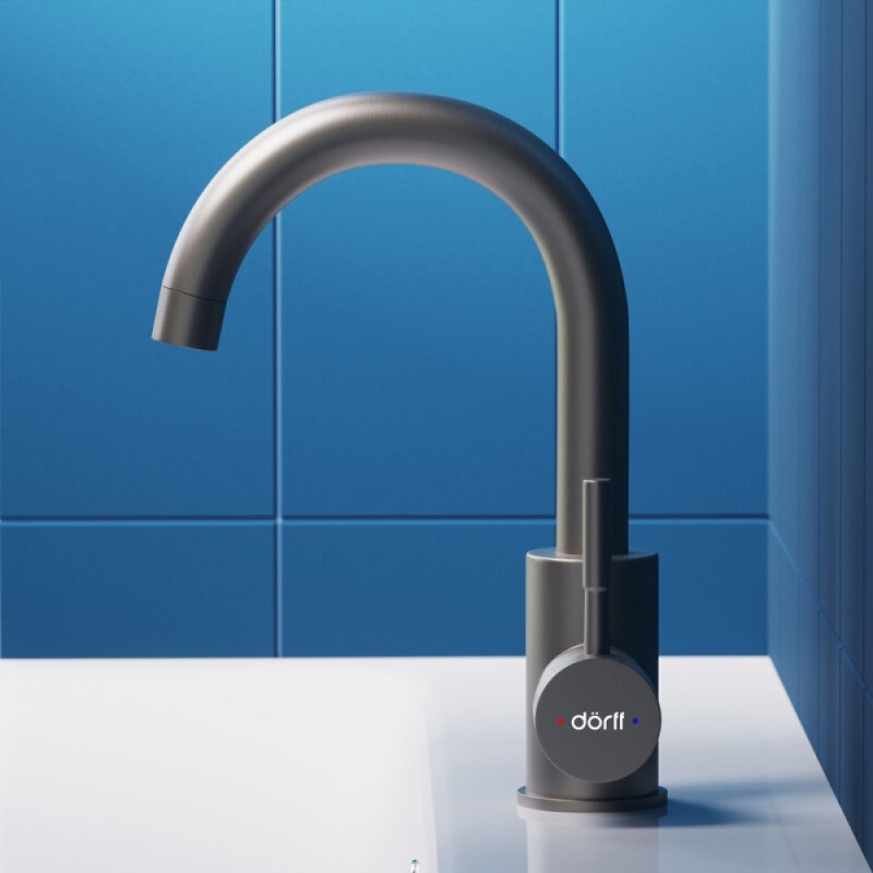 Смеситель Dorff Logic D3002101SS для раковины, нержавеющая сталь